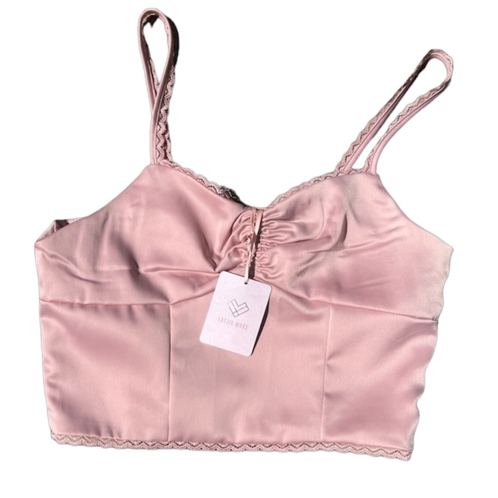 Lottie Moss Top Pink size small Pac Sun